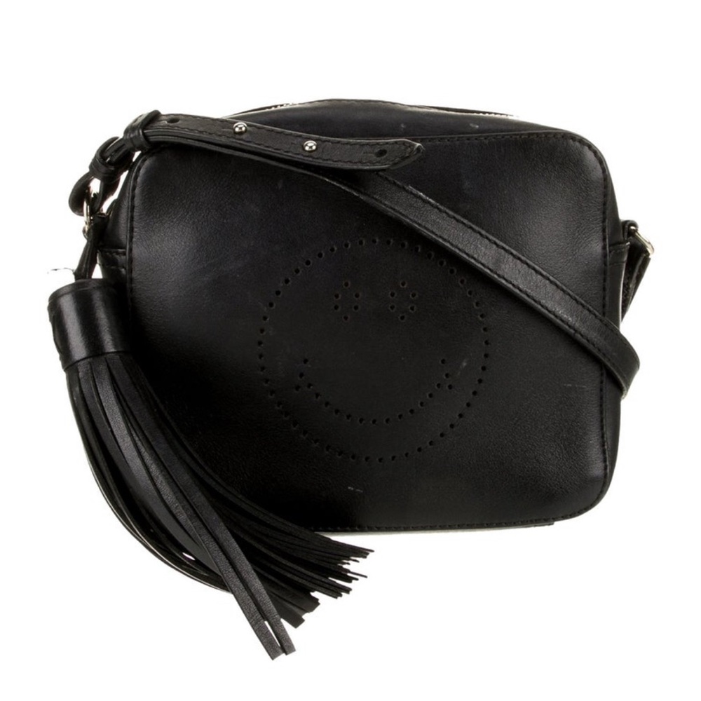 Anya Hindmarch Black Crossbody Bag with Tassel
